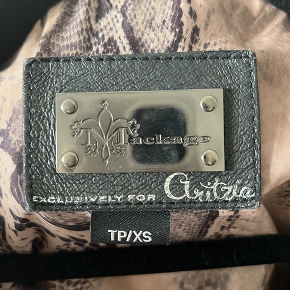 Aritzia x Mackage Kenya Leather Moto Jacket Size XS Maroon - Picture 5 of 13